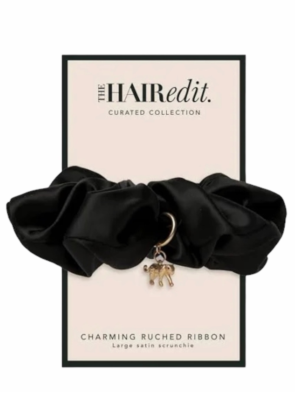 The Hair Edit Charming Ruched Ribbion Scrunchie